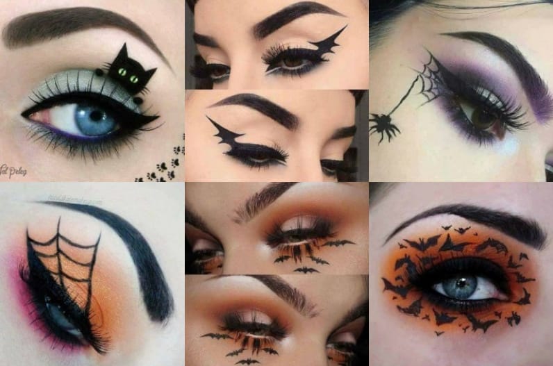 Krative Augen Make-Up Ideen für Halloween