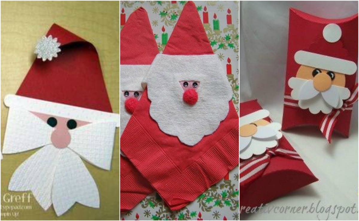 15 DIY: Süße Weihnachtsmänner mit Kindern basteln :)