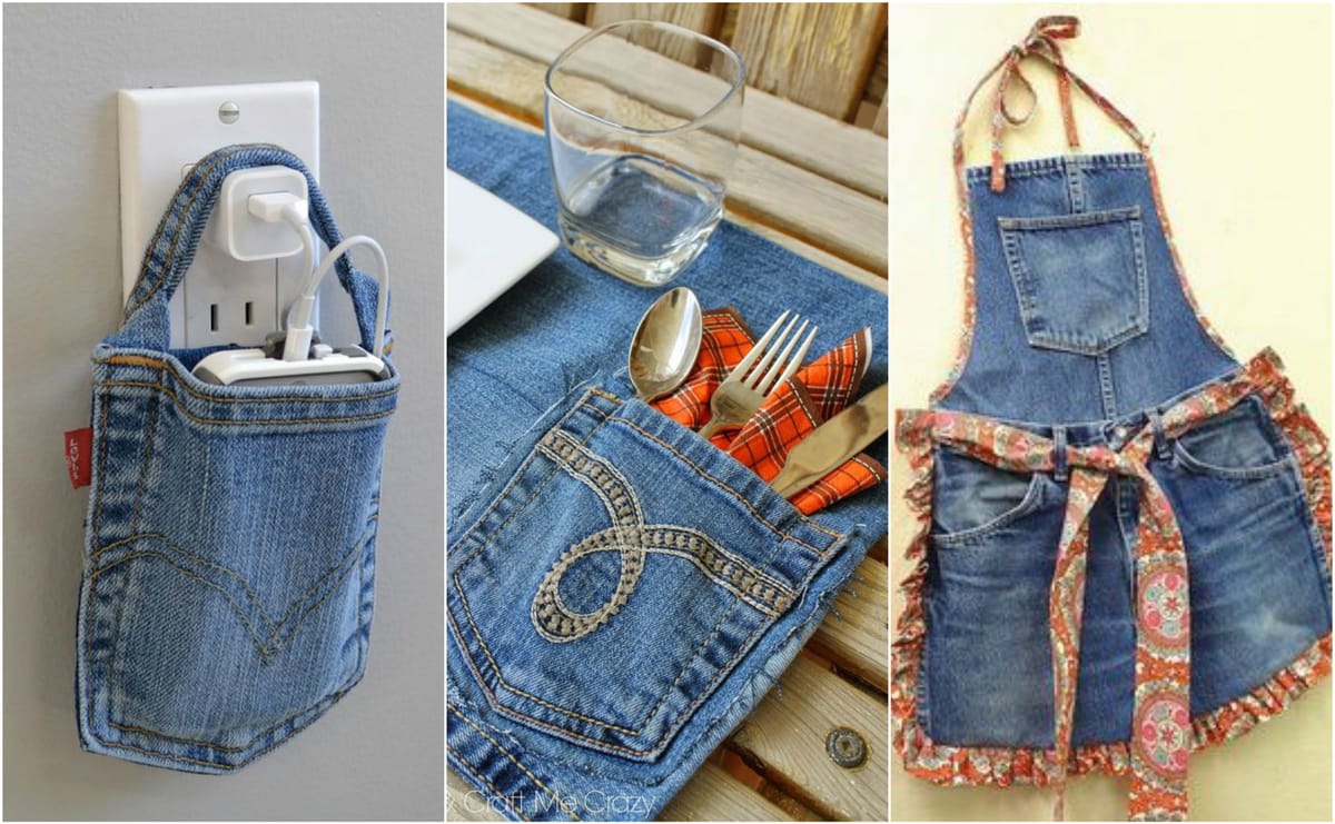 13 kreative Ideen aus alten Jeans :)