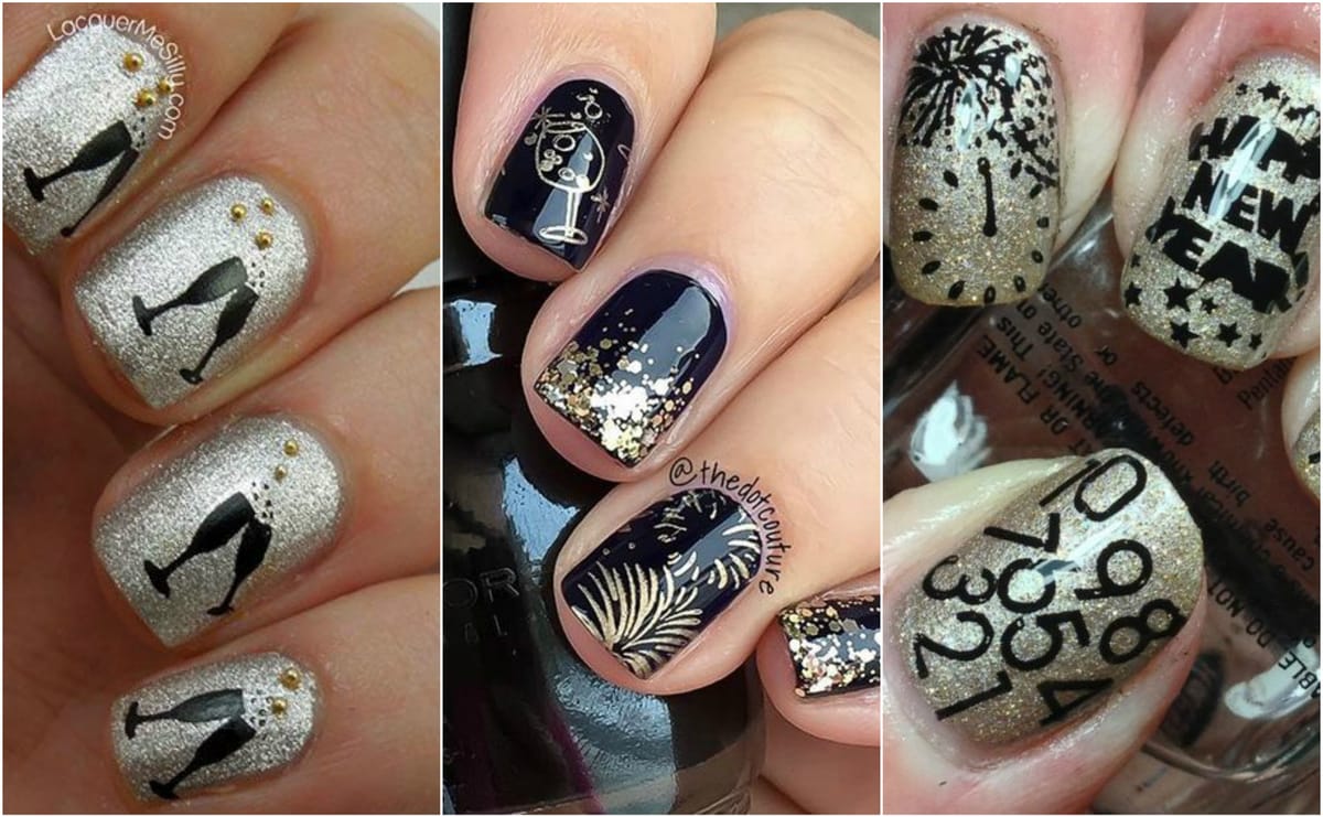 15 Nageldesigns zum Silvester-Party :)