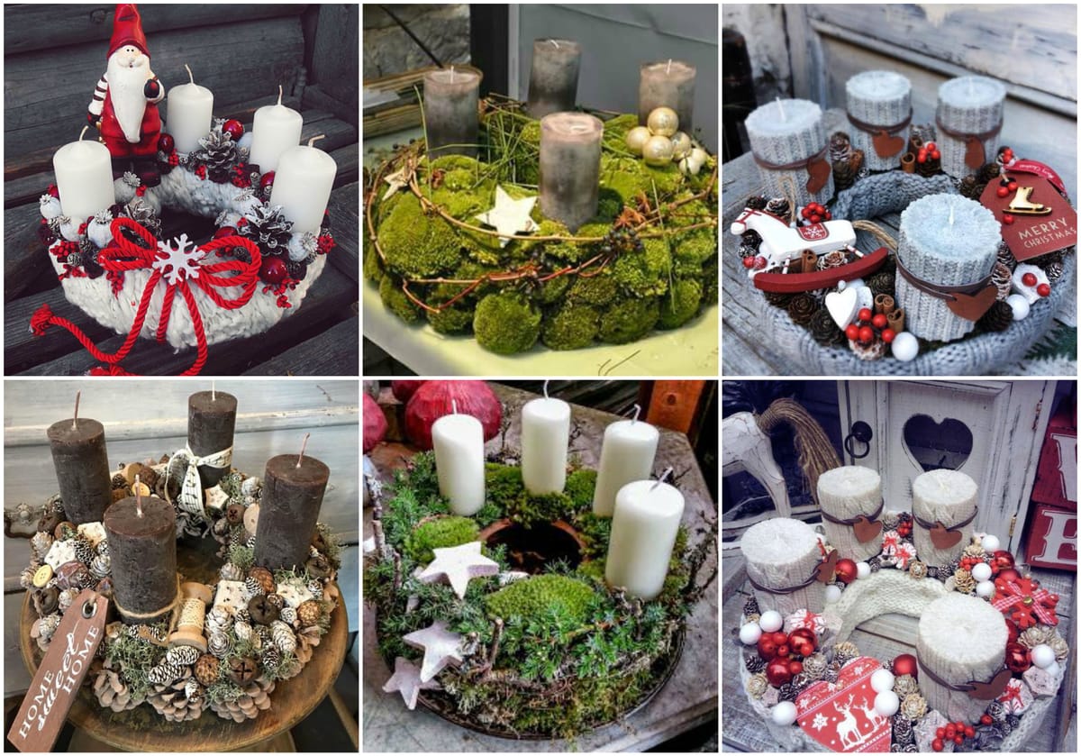 45 originelle Ideen für märchenhafte Adventskränze :)