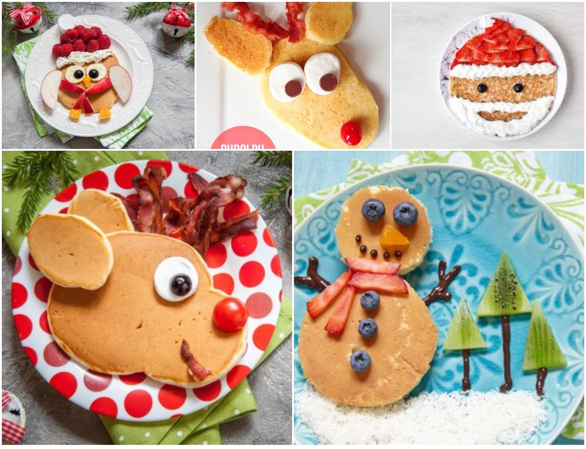 Süße und lustige Winter-Pancakes