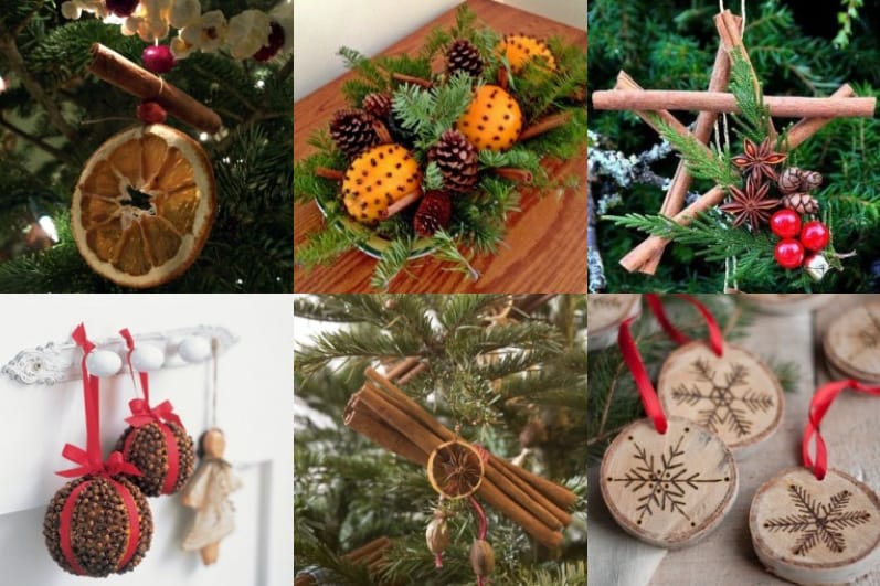 DIY Weihnachtsdekorationen aus Naturmaterialien