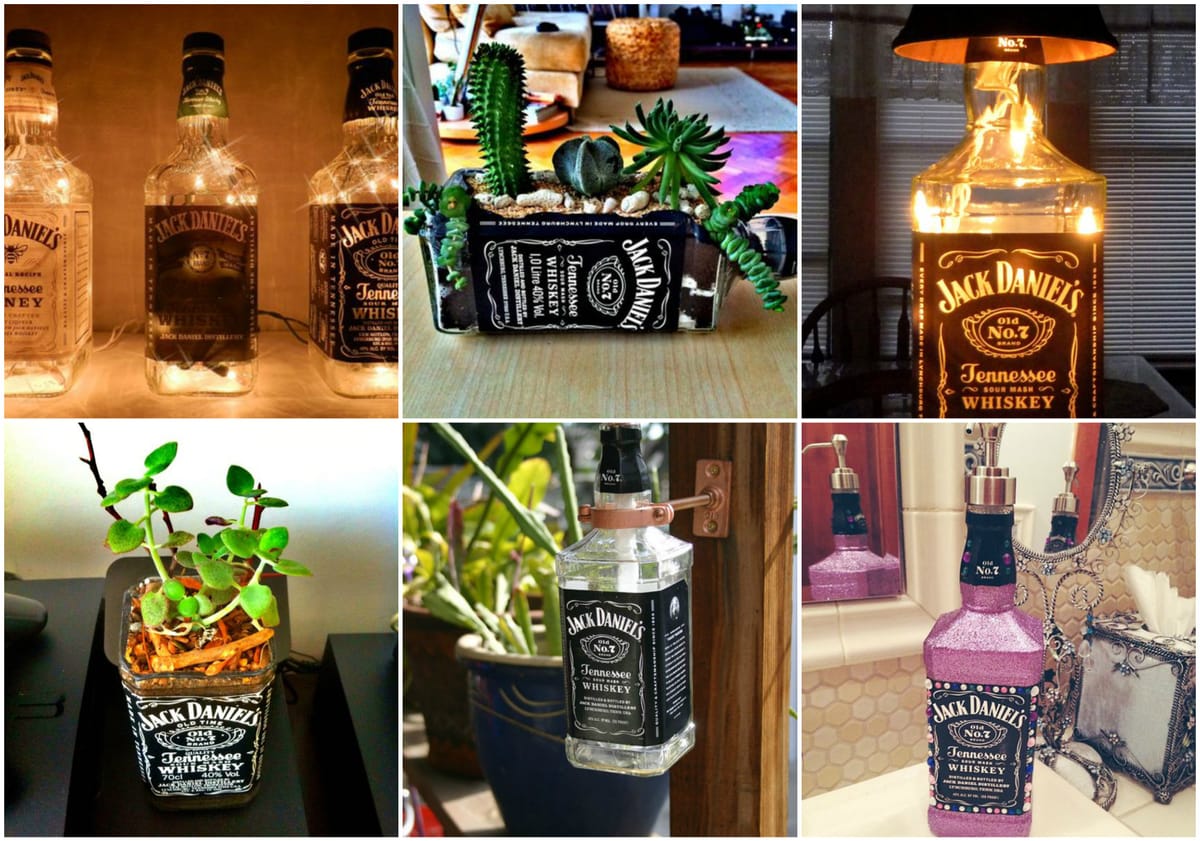 Mit Jack Daniel´s Flaschen zaubern – 15 tolle Deko-Ideen :)