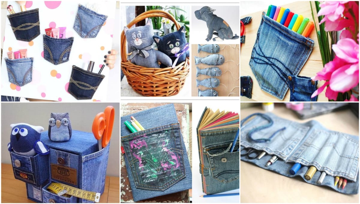 Mit alten Jeans zaubern – 20 wunderschöne Ideen :)