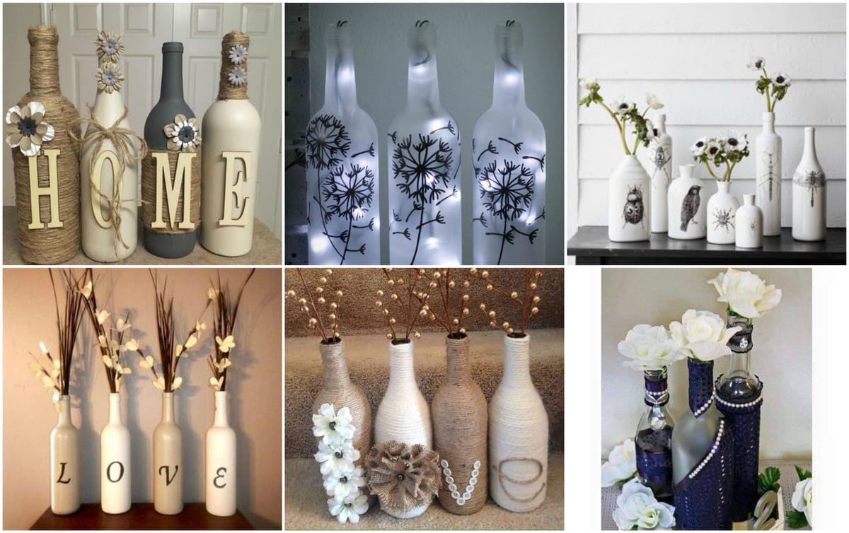 Die schönsten Dekorationen aus Glasflaschen – 35 Inspirationen :)