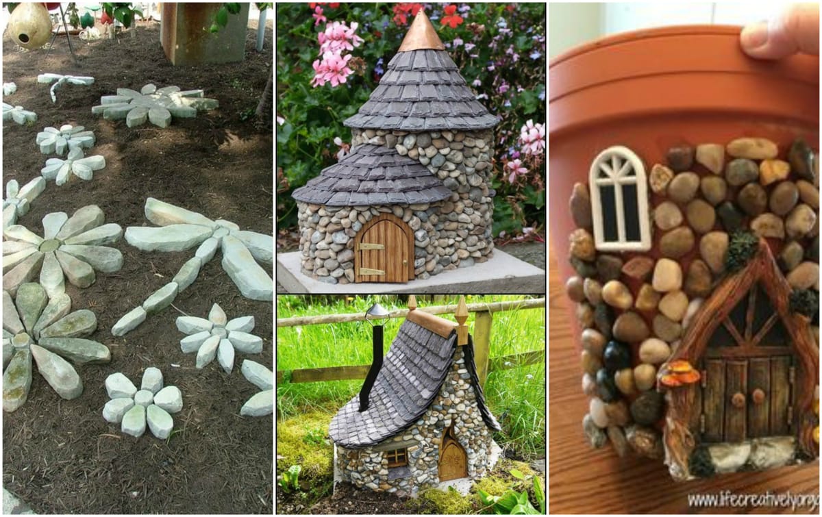 Dekoration im Garten – fantastische DIY Ideen aus Steinen :)