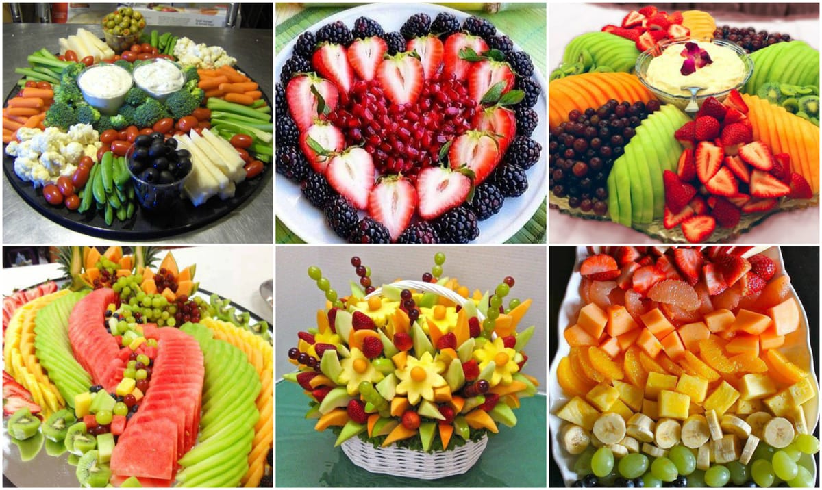 Detox nach den Feiertagen: leckere Obst- und Gemüseplatten :)