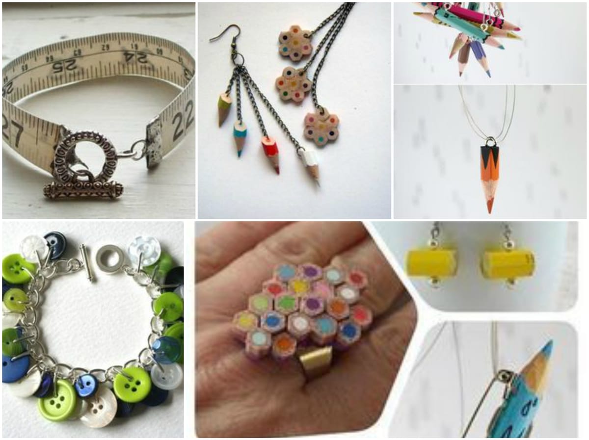 15 fantastische Upcycling DIY Ideen  für Modechmuck :)