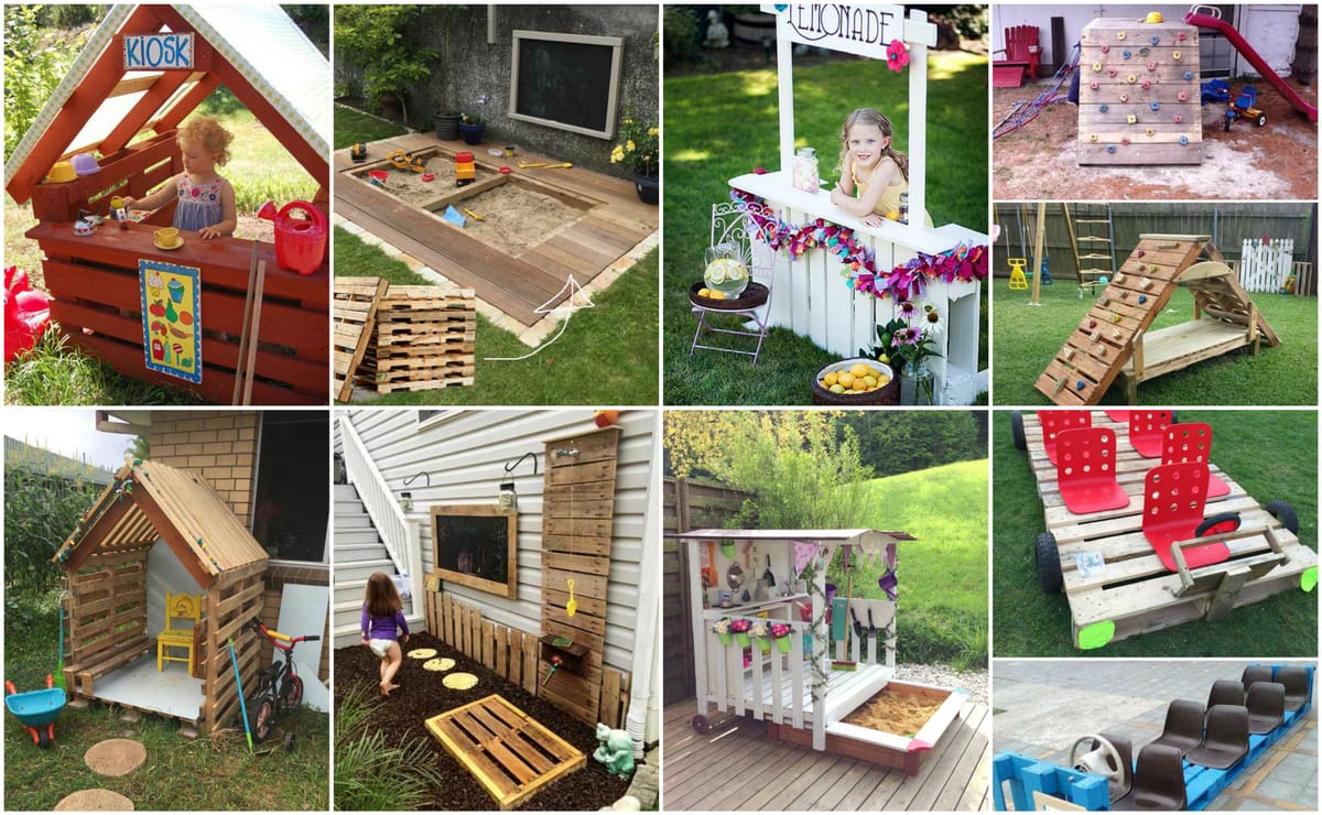 DIY Kinderspielplatz im Freien selber bauen :)