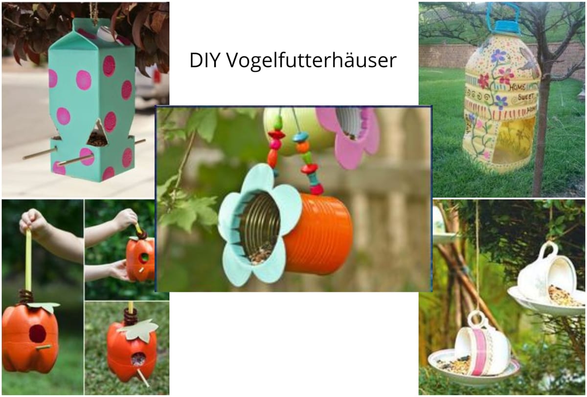 15 praktische DIY Vogelfutterhäuser :)