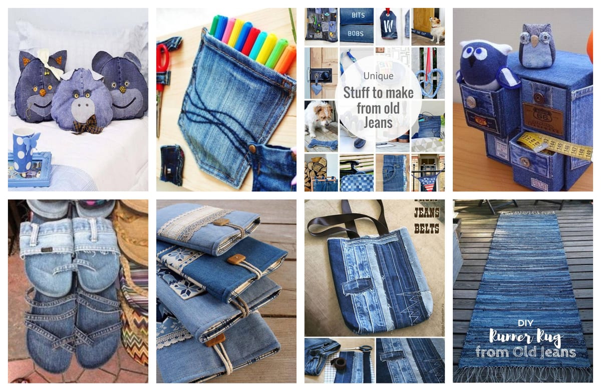 Die zweite Chance für eure alten Jeans – tolle upcycling-Ideen :)