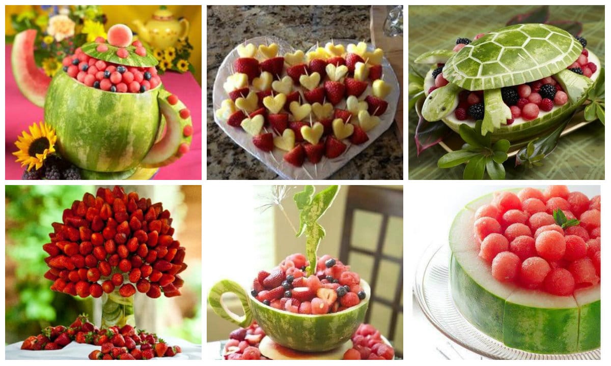 Leckere und gesunde Obst Snacks kreativ servieren