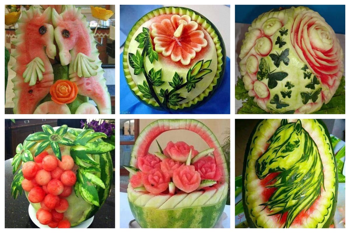 Lebensmittelkunst mit Wassermelone :)