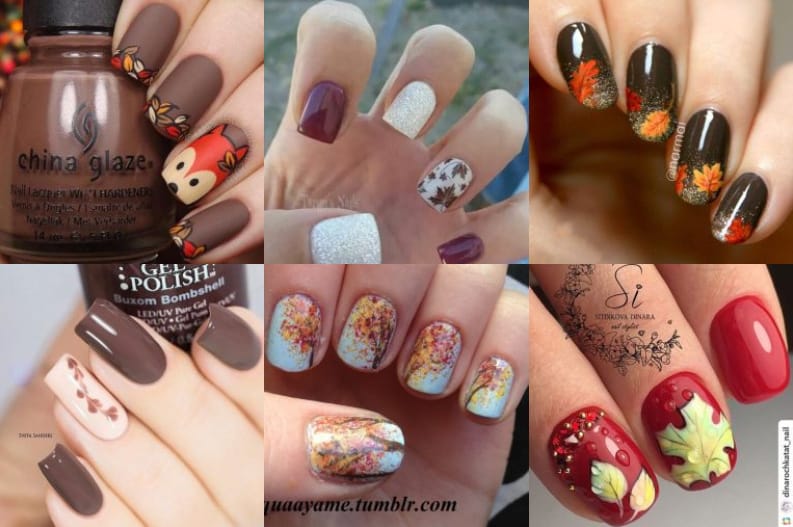 Inspiration für hübsche herbstliche Nagel-Designs