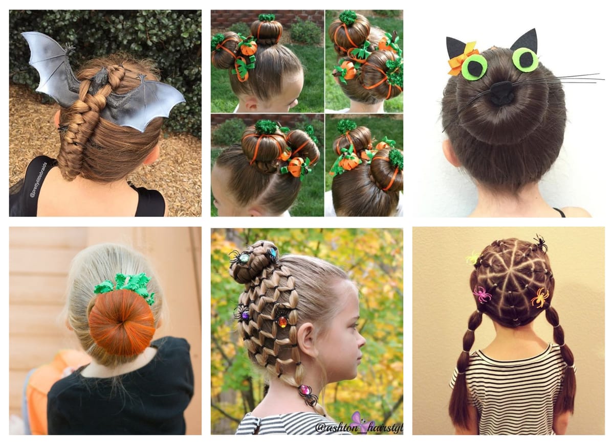 15 Verspielte Halloween Frisuren für Kinder :)