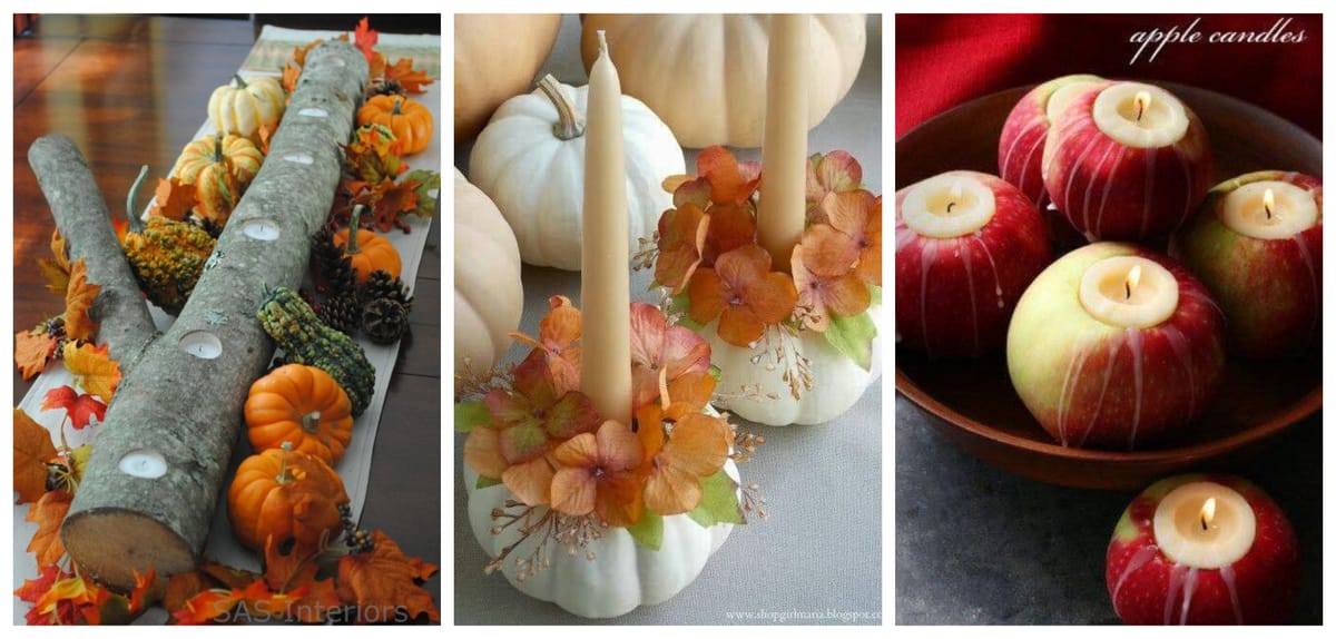 15 DIY Ideen: Herbstliche Dekoideen mit Kerzen :)