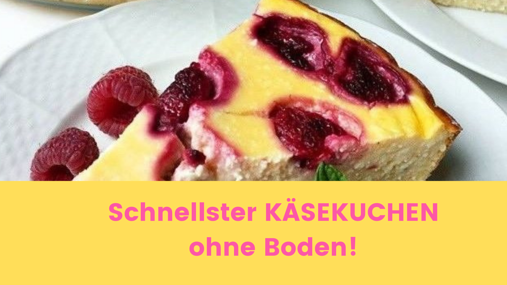 Schnellster Käsekuchen ohne Boden und aus wenigen Zutaten :)