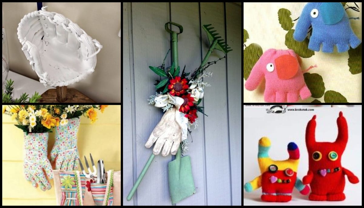 Upcycling – 10 Interessante Diy Ideen aus alten Handschuhen :)