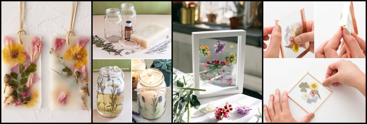 10+ Tolle interessante DIY Ideen mit Trockenblumen :)