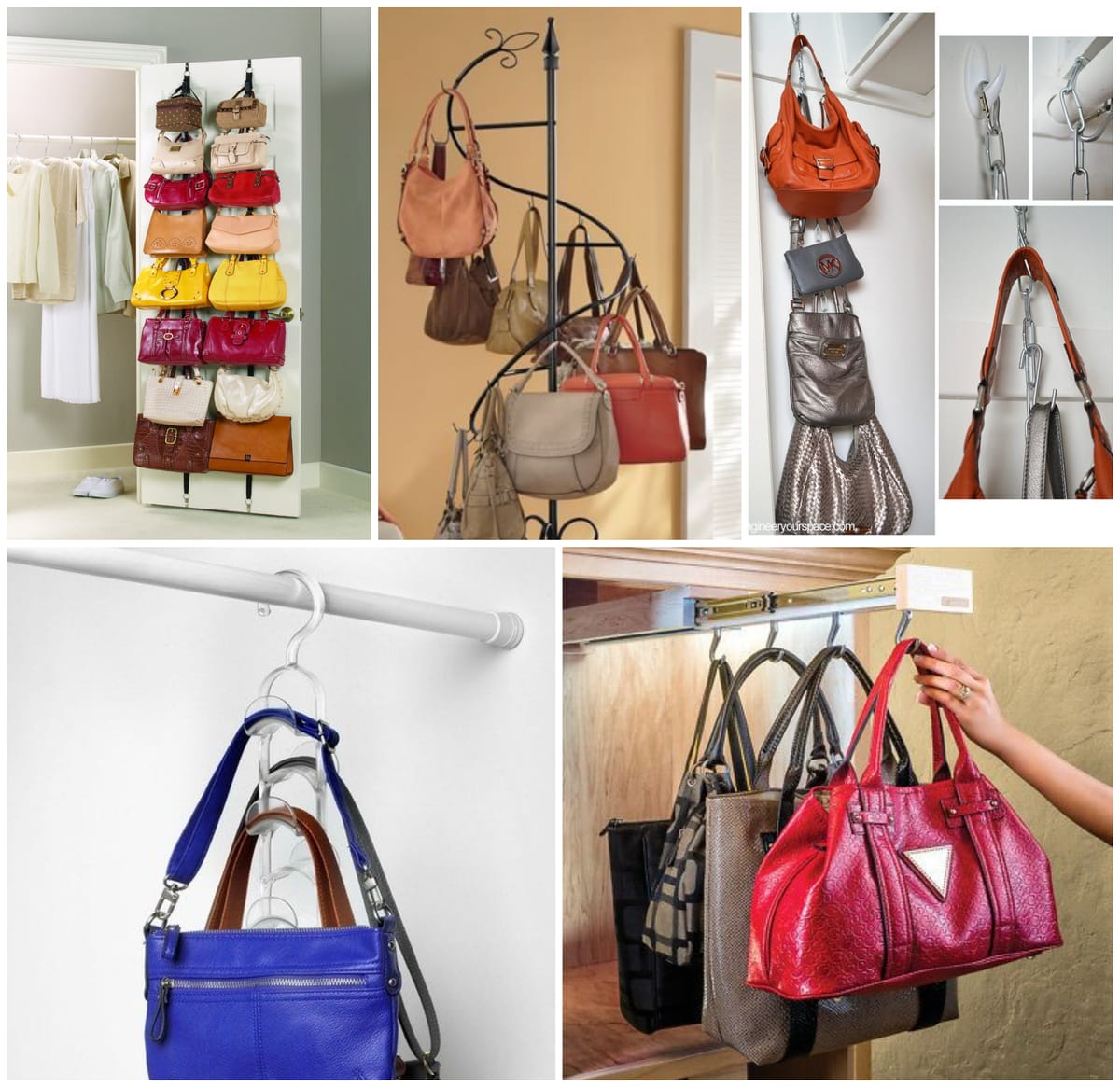 Handtaschen-Aufbewahrung und Organisation – clevere Ideen