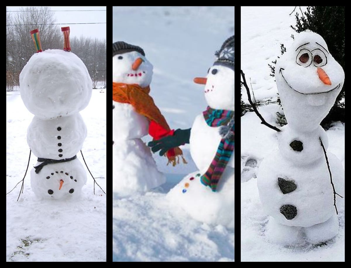Schneemann bauen: tolle lustige Ideen für Winterspaß! :)