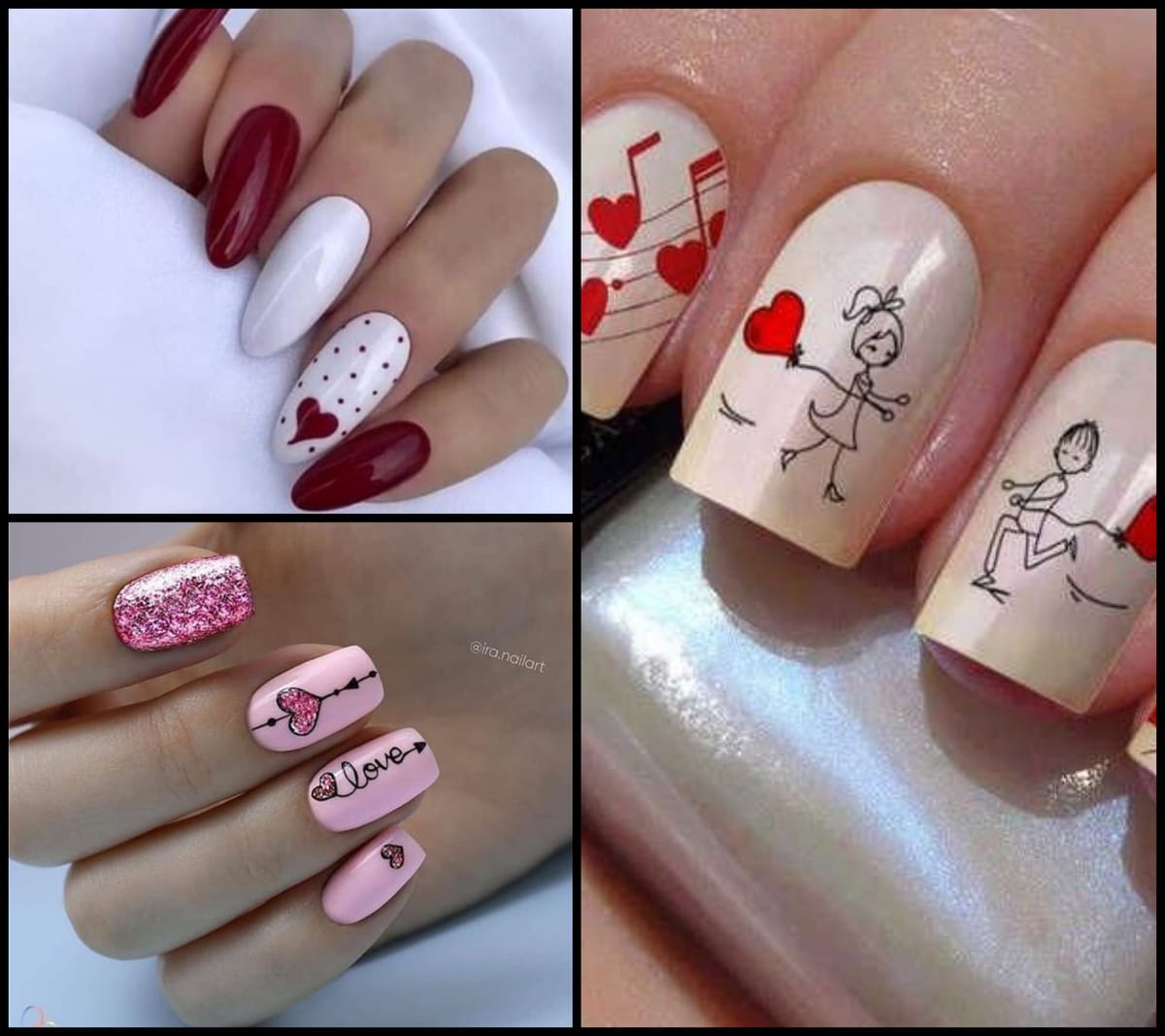 Tolle kreative Nageldesign-Inspirationen für Valentinstag