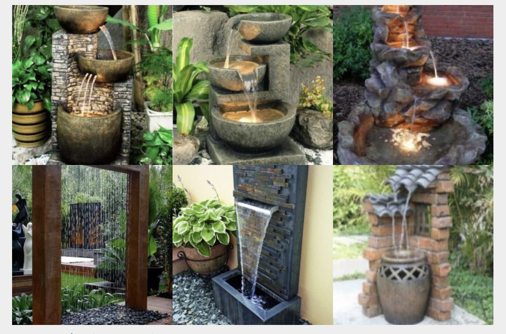 Ideen für die SCHÖNSTEN Wasserfontänen im Garten :)