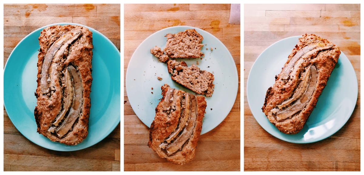 Saftiges und einfaches Bananenbrot mit Nüssen und ganz ohne Zucker! :)