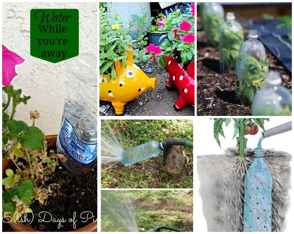 Diy Ideen mit PET-Flaschen für den Garten :)