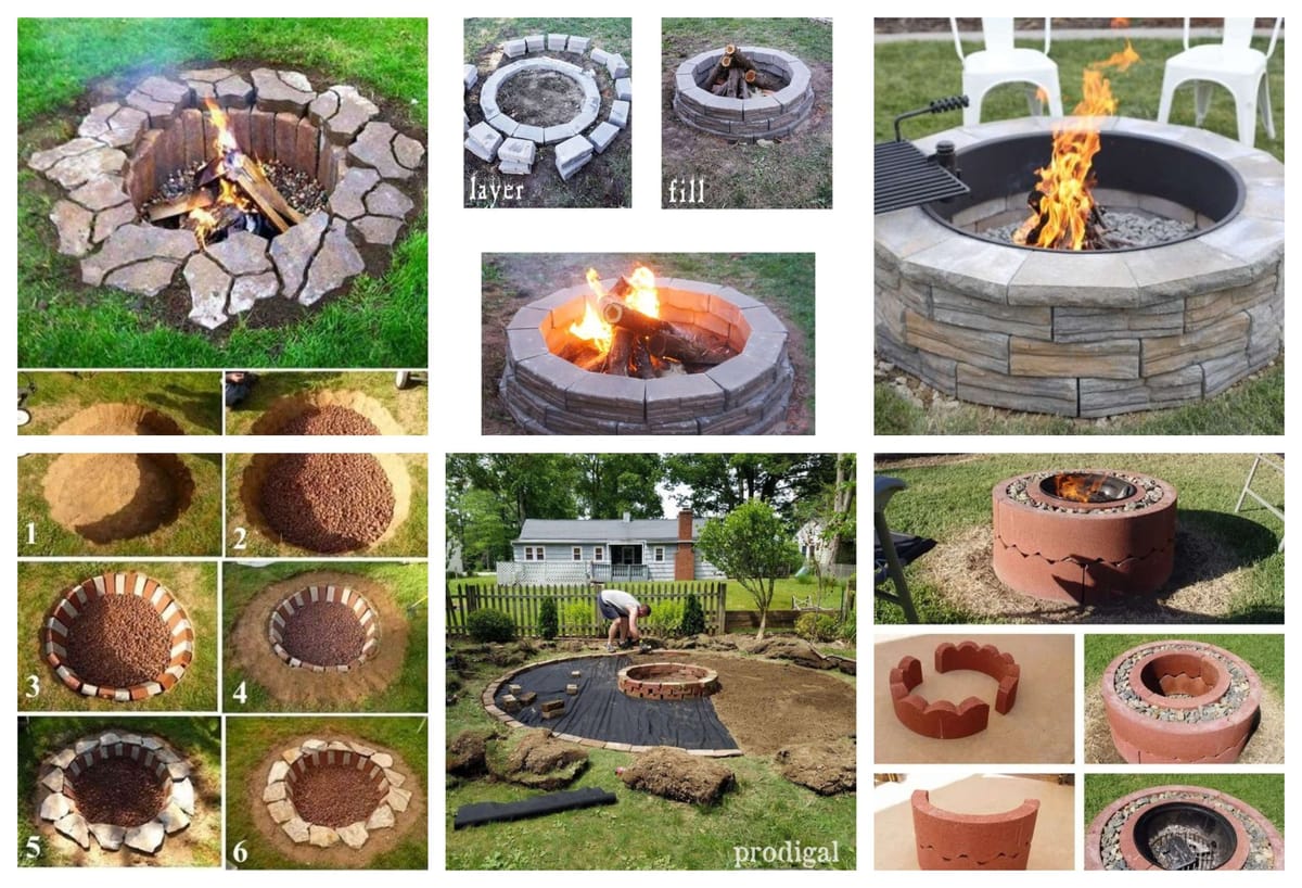 Günstige und einfache Feuerstelle im eigenen Garten selber bauen :)
