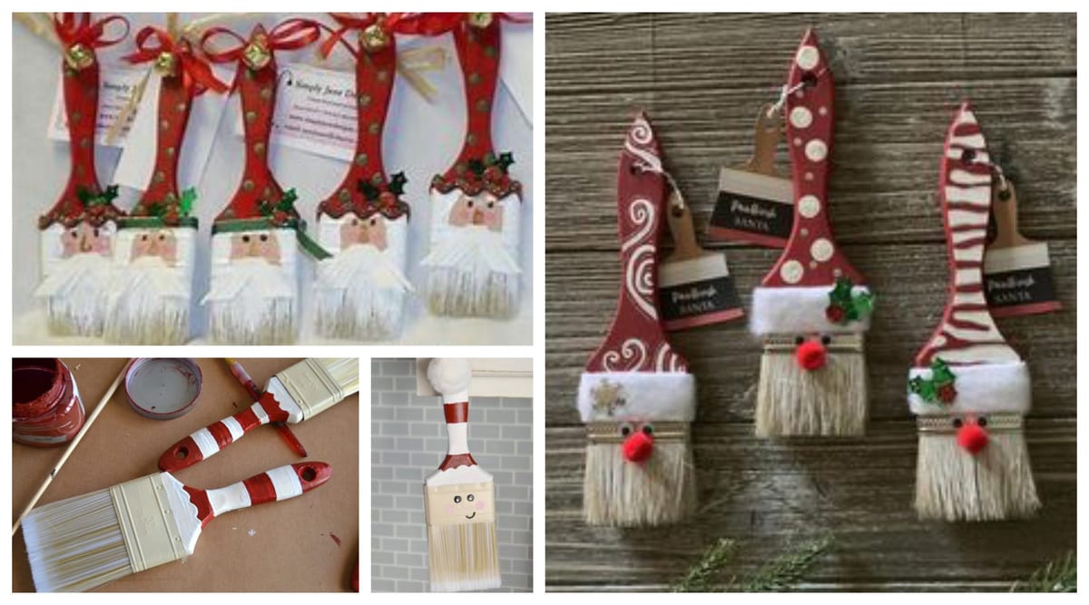 DIY-Tipp: Santas aus Pinseln basteln :)