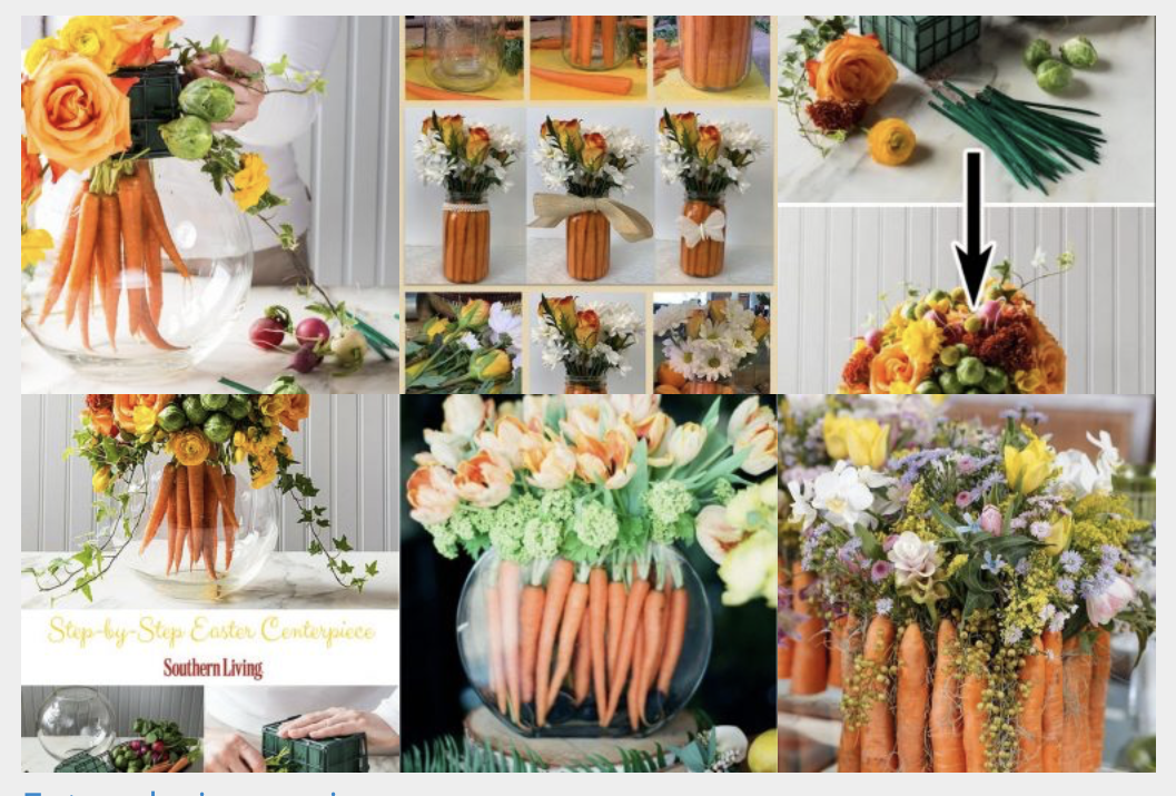 Blumen und Karotten – ein echter Hingucker für den Frühling :)