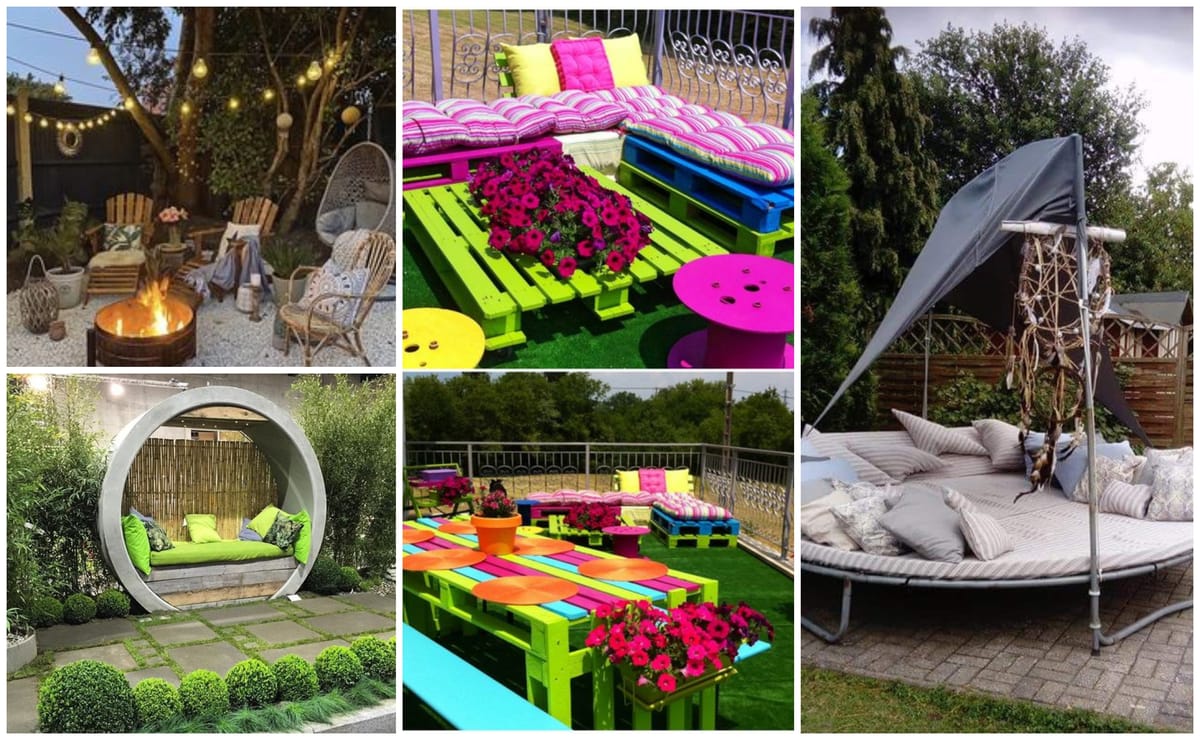 12 INTERESSANTE Garten-Lounge Inspirationen