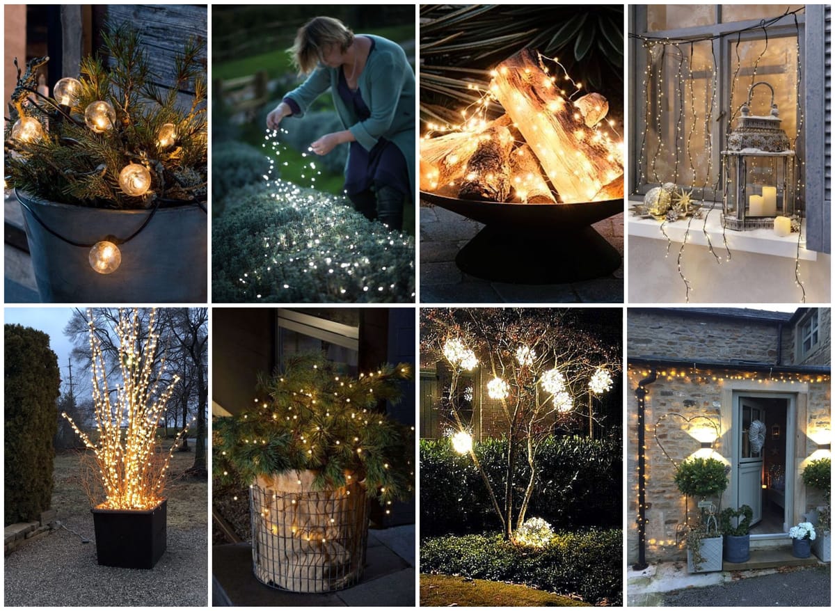 Inspirierende Beleuchtungsideen für den Winter-Garten! :)