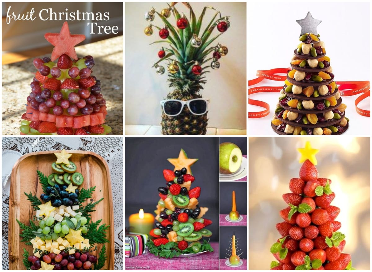 Obst-Weihnachtsbaum – leckere gesunde Ideen! :)