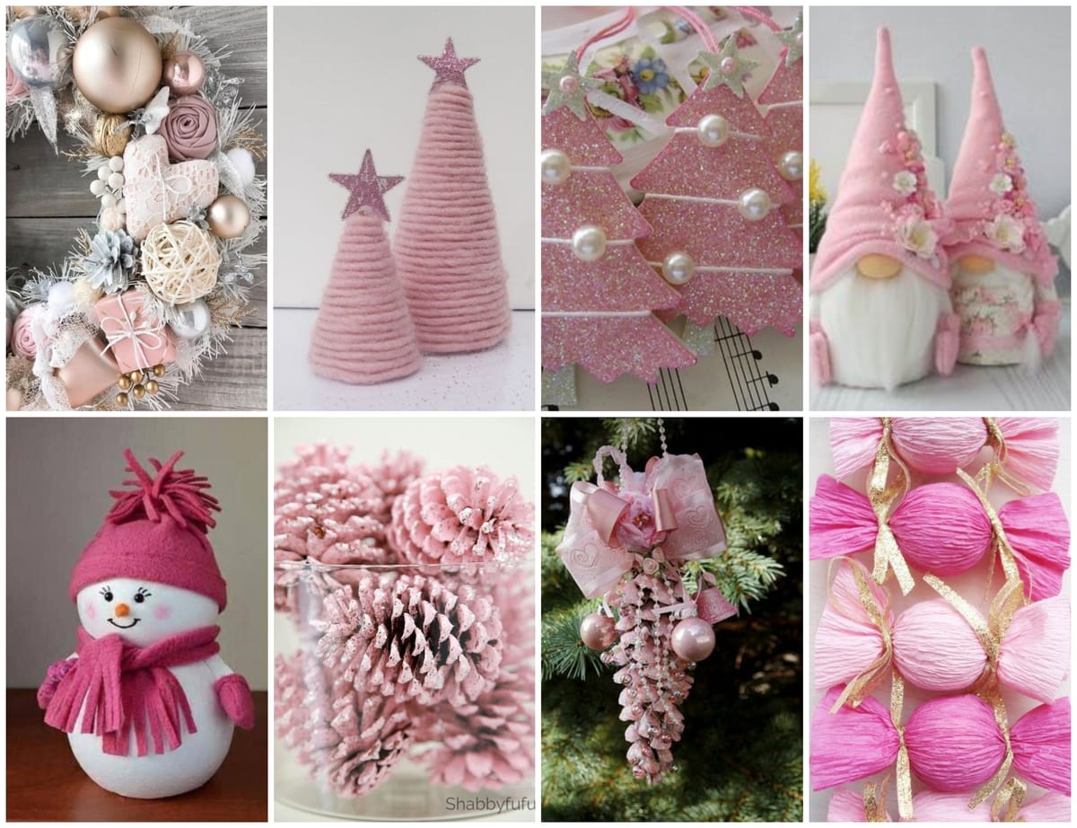 Rosa Weihnachten – schöne rosafarbene Weihnachtsdeko zum Selbermachen :)