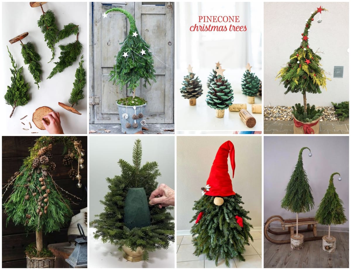 Mini-Weihnachtsbaum selbst gemacht: 10 kreative SUPER tolle Ideen :)
