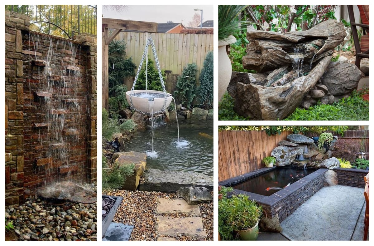 10+ Wasserfall Ideen für euer Garten
