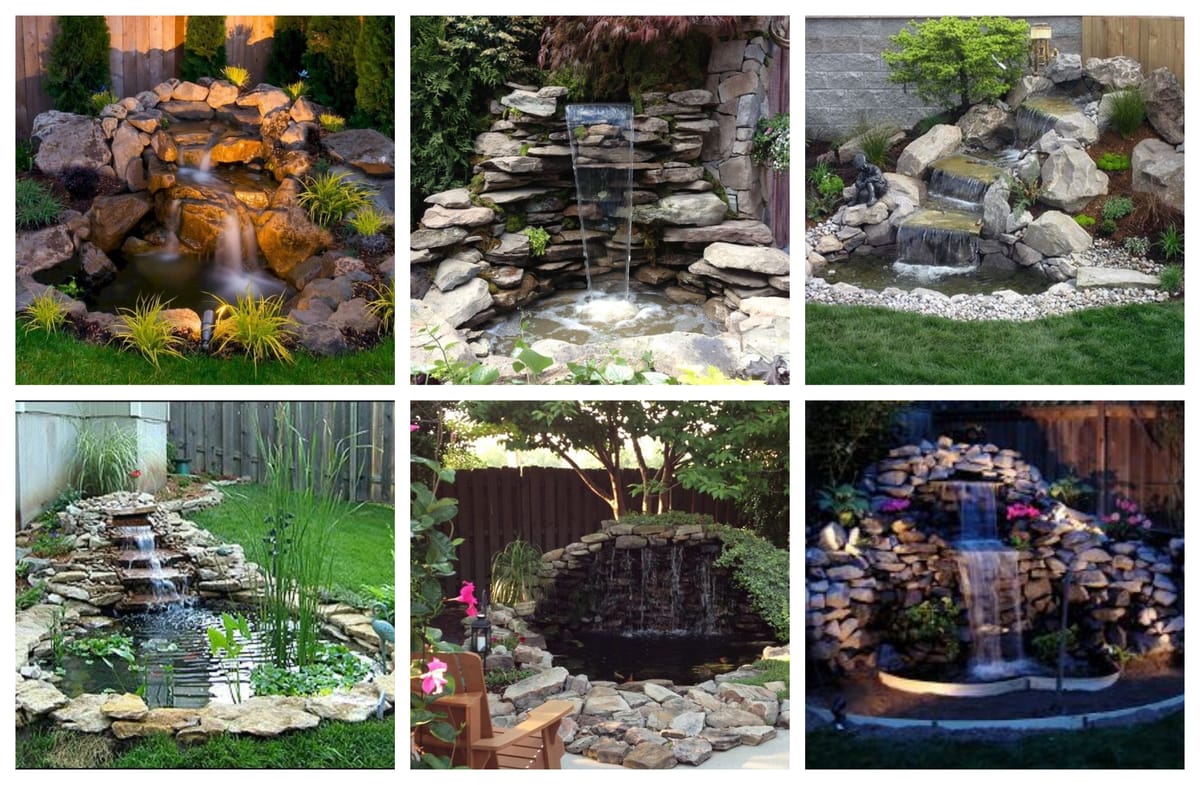 Wasserfall im Garten – 12 wunderschöne Ideen
