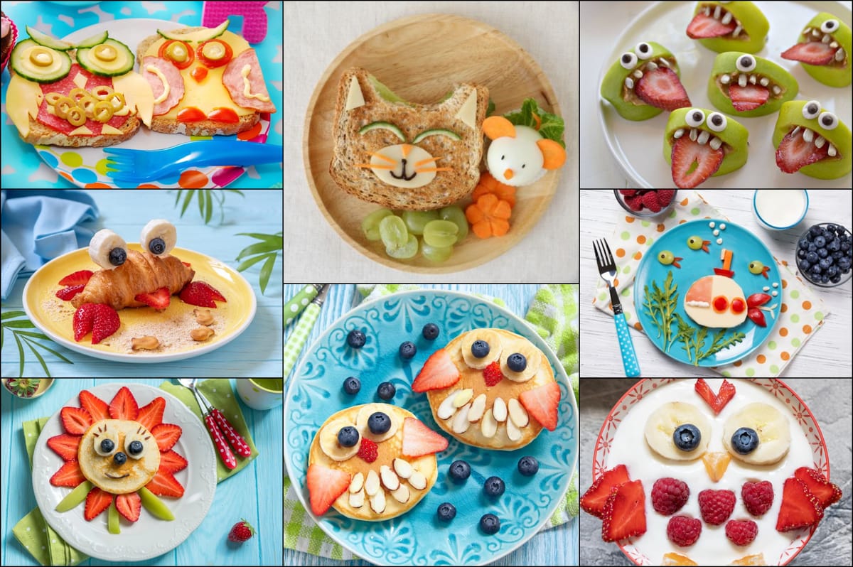 25+ Frühstücksideen für Kinder! Lustig dekoriertes Essen :)