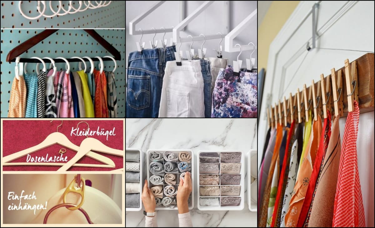 20+ Tipps für einen organisierten Kleiderschrank