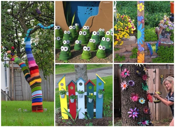 DIY Garten Kunst- und Deko-Projekte