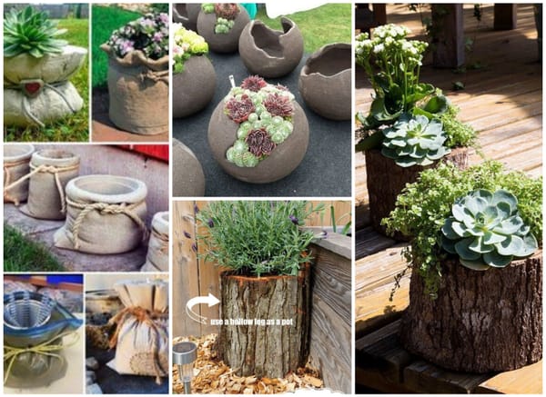 Originelle DIY Pflanzgefäße – 20 inspirierende Ideen! :)