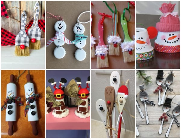 Weihnachtsdeko aus alten Dingen – 15 super coole EINFACHE Diy Ideen! :)