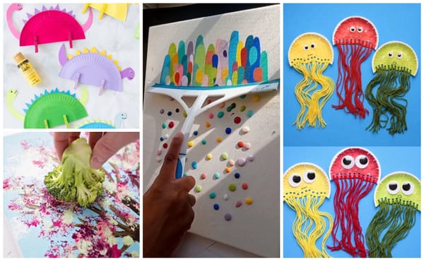 Basteln mit Kindern – 10 kreative Ideen :)