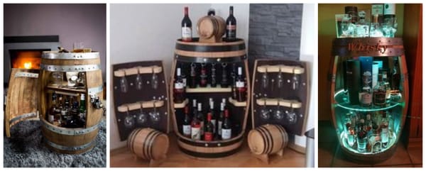 DIY Projekt für das neue Jahr: selbst gemachte Bar aus einem Fass basteln :)