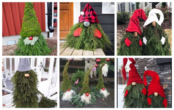 DIY Anleitung: Weihnachtswichtel aus Tannen und Moos selber basteln :)