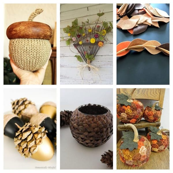 Weitere tolle Ideen für Herbstdeko zum selber machen :)