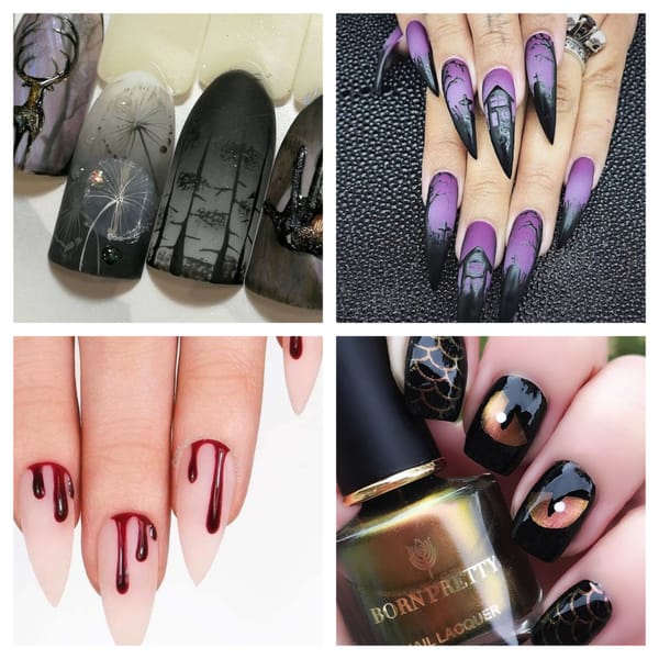 Schaurig-schöne Nageldesigns Inspirationen